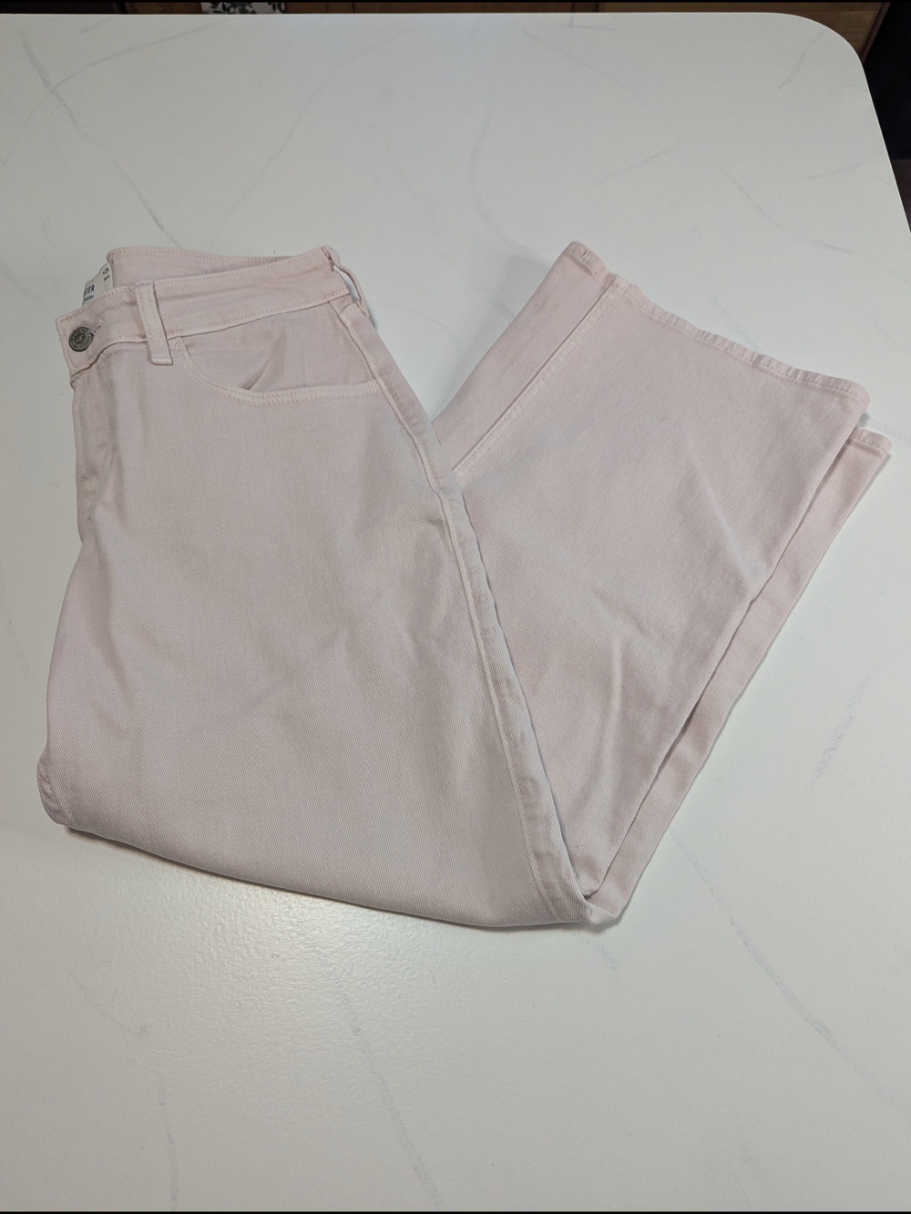 Hollister Low-Rise Baggy Jeans Pink Size 8S W29 Short Y2K Streetwear Skate Denim